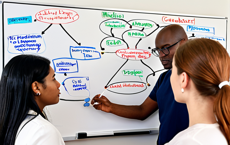 **

Interdisciplinary research team brainstorming, diverse backgrounds represented, whiteboard with mind map connecting different fields, emphasizing collaboration and problem-solving.

**